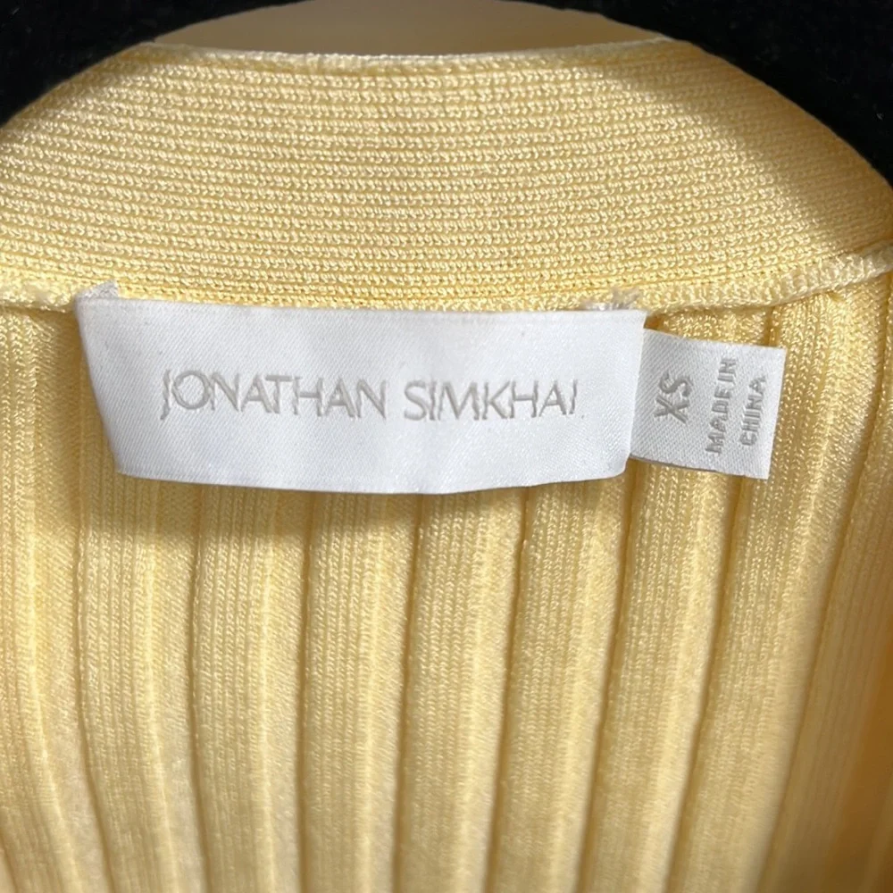 Like New- JONATHAN SIMKHAI
Kayla Cropped Compact Cut Out Cardigan (XS) - Picture 8 of 13